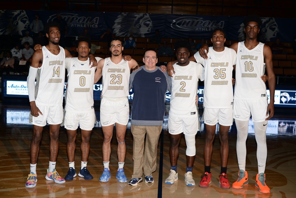 Group of basketball students